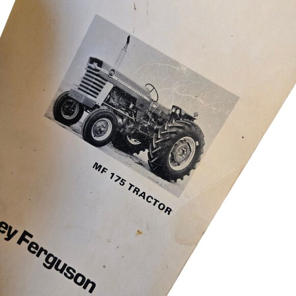 Vintage Massey Ferguson MF 175 Tractor Operators Manual Original 1974 MF175 Book - Picture 5 of 14